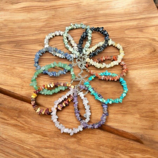 Producto - Pulsera escallas piedras naturales