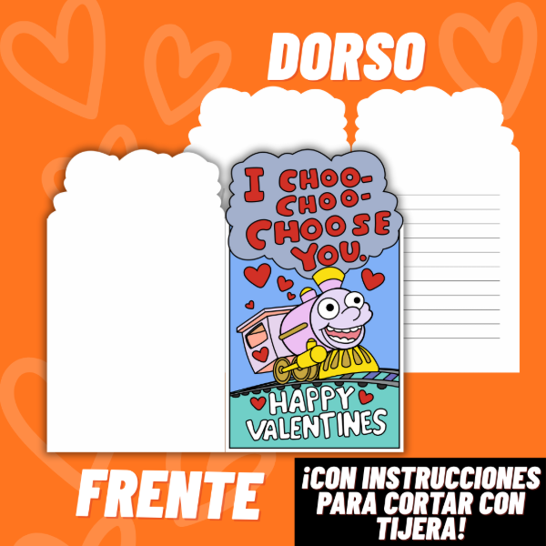 Producto - TARJETA DIPTICA - I CHOO CHOO CHOOSE YOU - LOS SIMPSON - DIGITAL