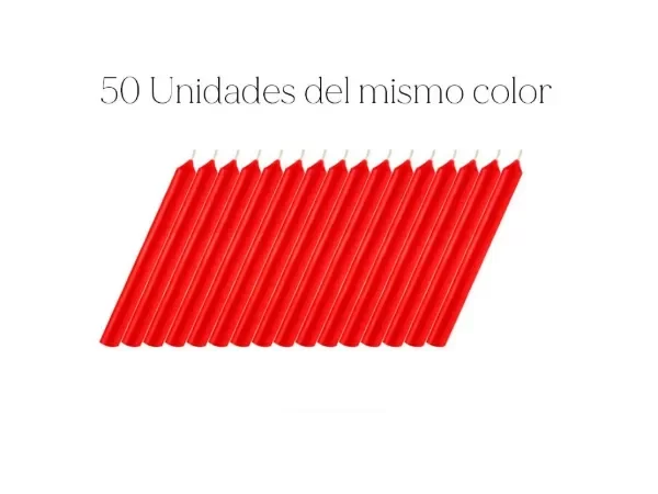 Producto - VELA LARGA PACK X 50 UNID