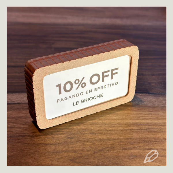 Producto - POP Cartel corpóreo mostrador