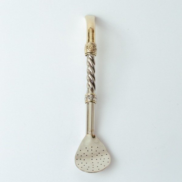 Producto - BOMBILLÓN CINCELADO ALPACA C/ BRONCE (PICO DE LORO)