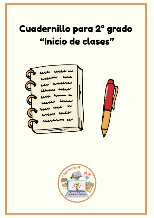 Producto - Cuadernillo de inicio de clases - Segundo grado