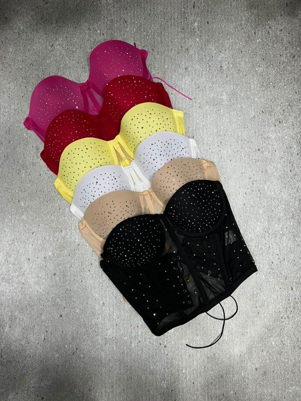 Producto - Corset con tazas strass