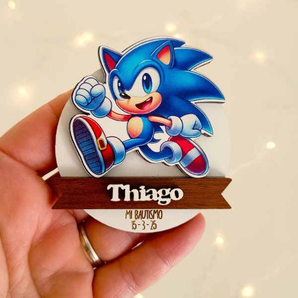 Producto - Souvenir llavero o iman personalizado - SONIC