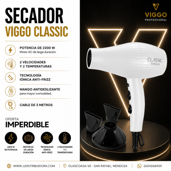 Producto - Secador VIGGO CLASSIC - BLANCO