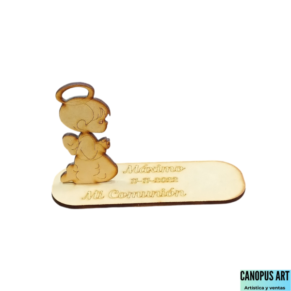 Producto - Ángelito arrodillado con base para vela