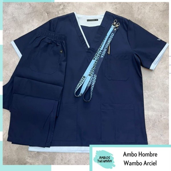 Producto - Ambo Wambo Polo Arciel (Azul Detalle Celeste Pastel)