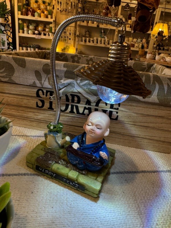 Producto - Buda azul con lampara (Efectivo: 17.200)