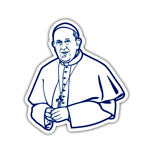 Producto - Sticker Cristianismo 1 Papa Francisco
