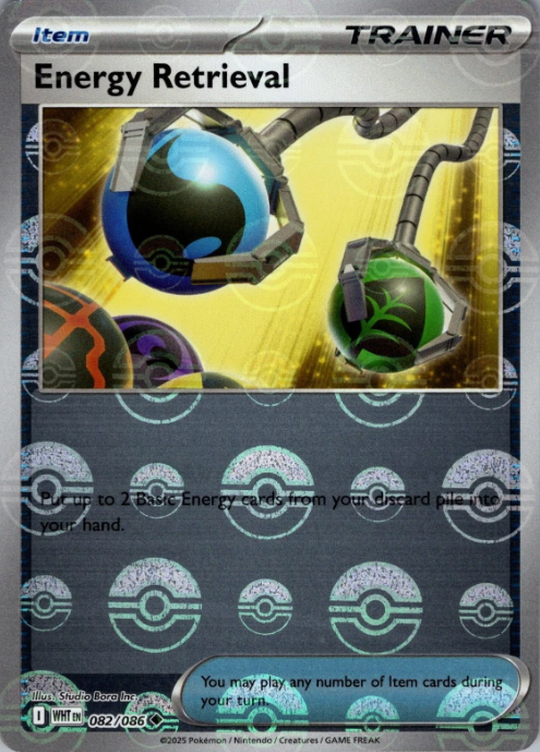 Producto - Energy Retrieval (Poke Ball Pattern) - 082/086 - White Flare - Holo