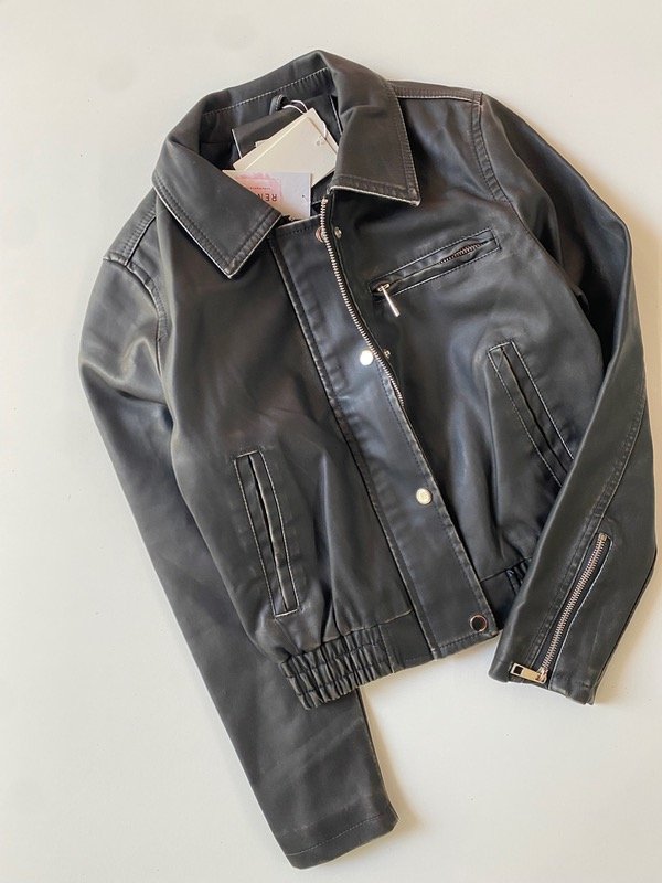 Producto - Jacket cuero gastada elástico