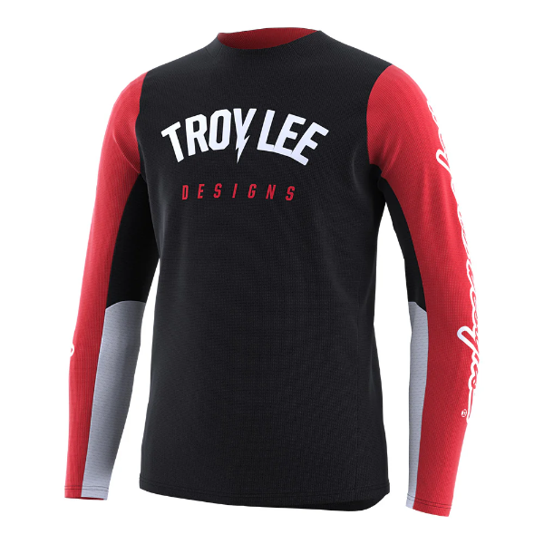 Producto - JERSEY TROY LEE DESIGNS GP PRO NEGRO / ROJO MANGA LARGA NIÑO E35