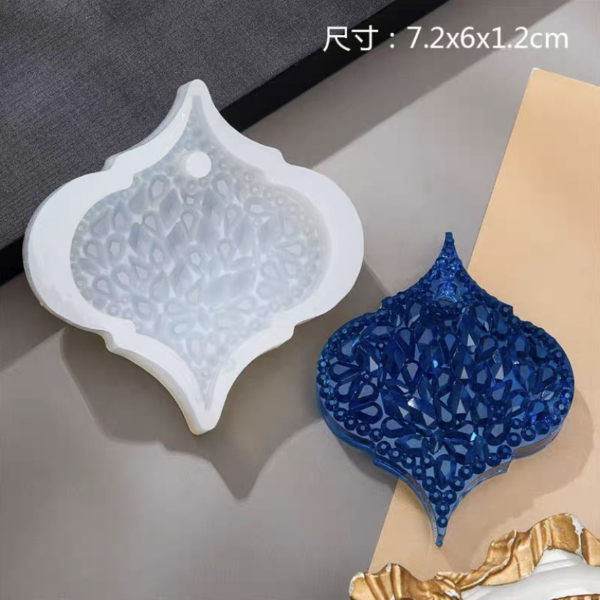 Producto - (2X1) Molde Silicona Diamante Hueco x1 Ideal P/ Velas Resinas (006A10)