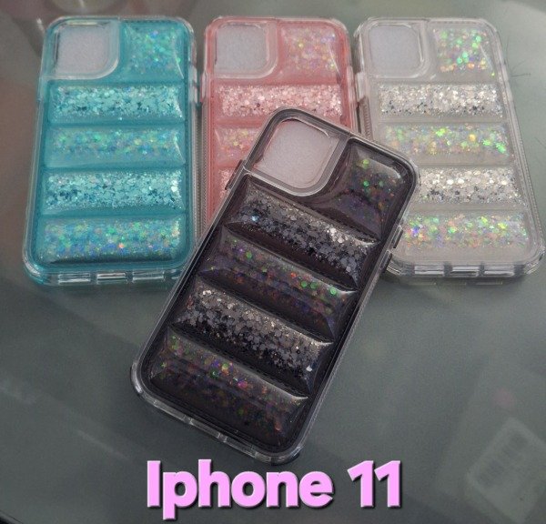 Producto - Fundas puffer brillo premium. IPhone 11