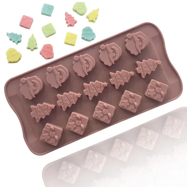 Producto - Molde silicon bombon navidad