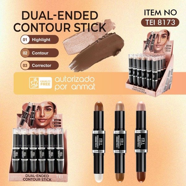 Producto - CONTORNO STICK DUAL-ENDED CON ILUMINADOR TEI8173