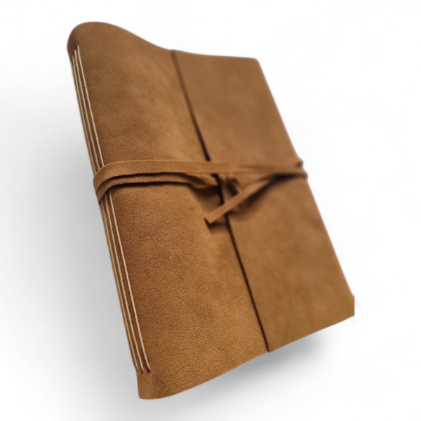 Producto - Bitácora A5 (15x21) de Gamuza Ecocuero Suela