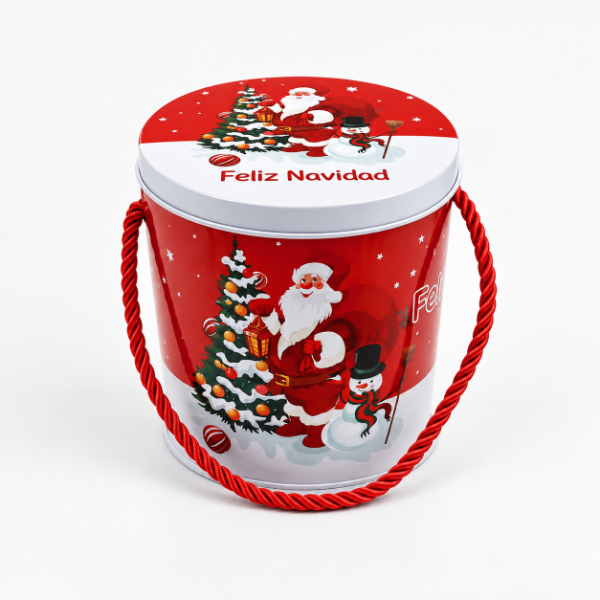Producto - LATA CILINDRO NAVIDAD CON SOGA - SOLO POR TIENDA ONLINE