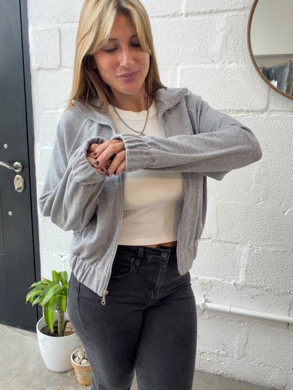 Producto - Campera MANGO Gris - 4