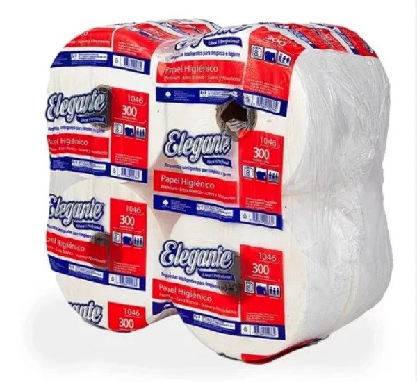 Producto - ELEGANTE PAPEL HIGIENICO 8X300mts (BULTO) COD 1046