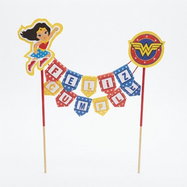 Producto - Topper banderin superheroes - 2