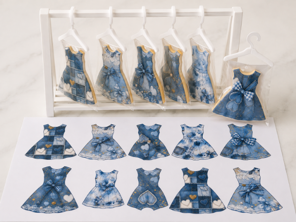 Producto - LAMINA COMESTIBLE VESTIDO JEANS CELESTE 1 - 0