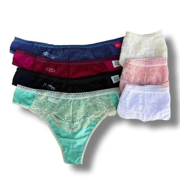 Producto - Colales Microfibra Puntilla Art. 355 Pack X3