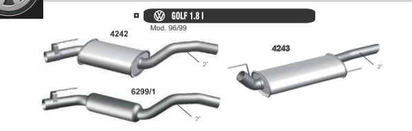 Producto - GOLF 1.8I 96-99