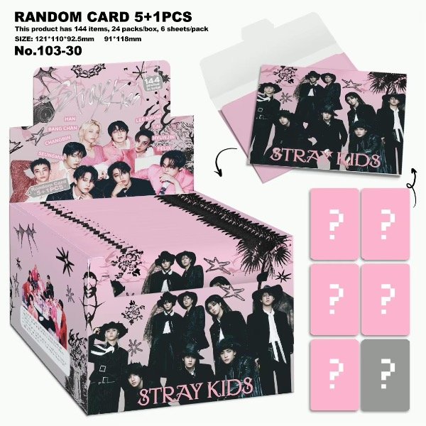 Producto - Stray kids sobre sorpresa de Lomo cards