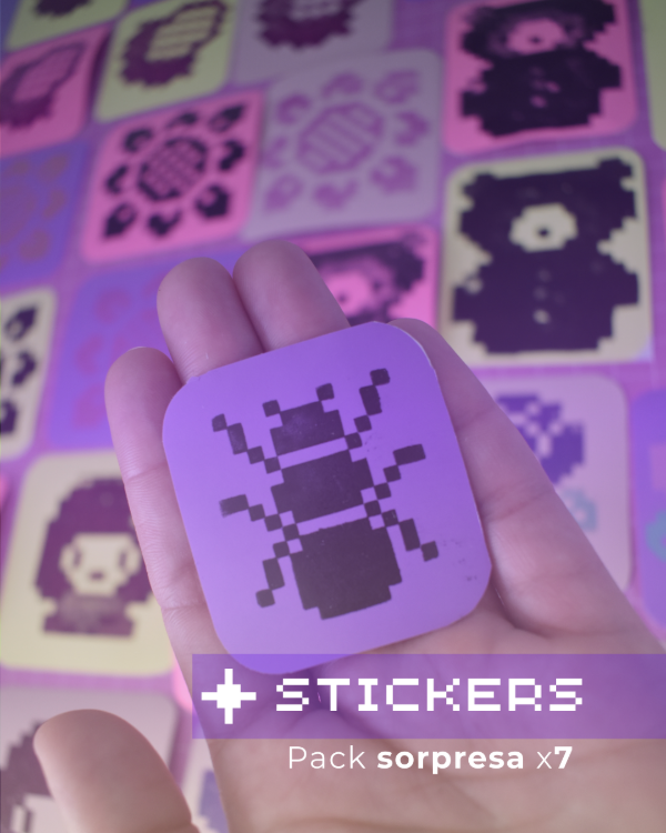 Producto - STICKERS x 7 - TINTA NEGRA