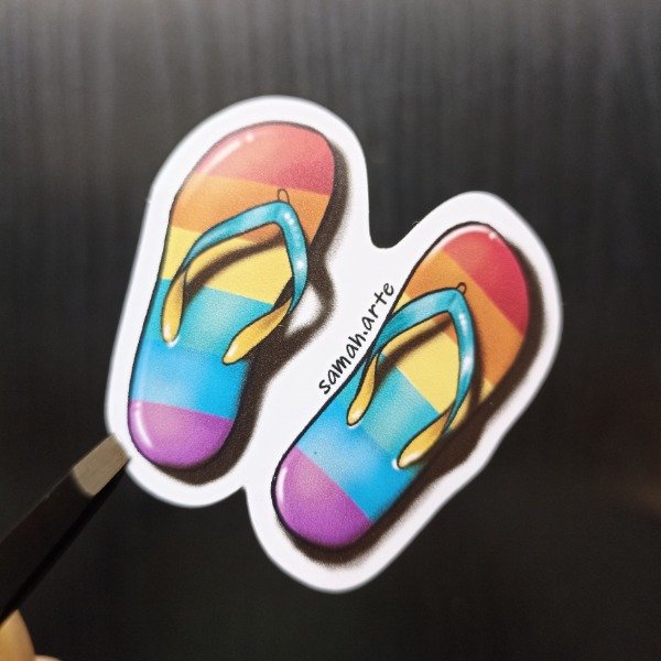 Producto - Sticker 117 - Sandalitas multicolor