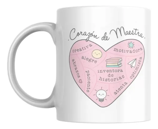 Producto - Taza - corazon de maestra