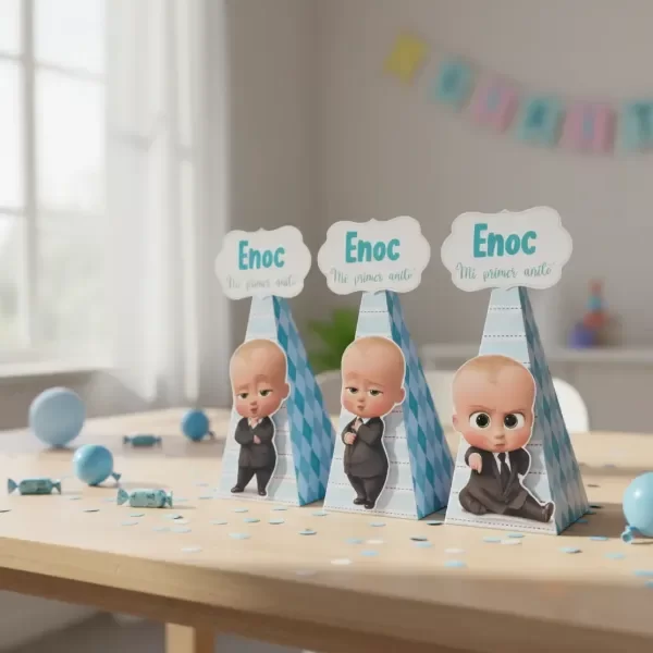 Producto - Piramides X10 Personalizadas Cumpleaños Tematicas