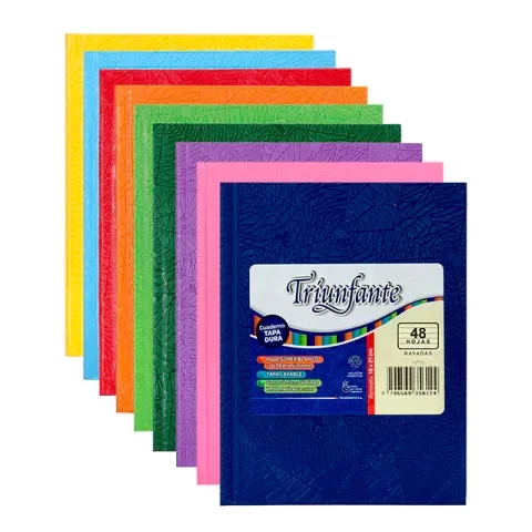 Producto - CUADERNO FORRADO TRIUNFANTE RAYADO X 48H ARAÑA