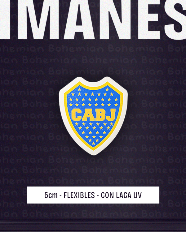 Producto - Iman ESCUDO BOCA JUNIORS con LACA UV - Boca Juniors