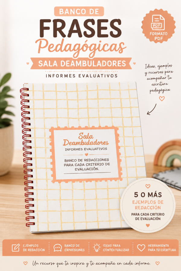 Producto - Banco de frases para Informes evaluativos- Sala Deambuladores. - 0