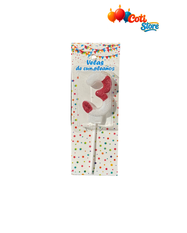Producto - Vela Palito con Gibre River Plate N3 x6 Unidades