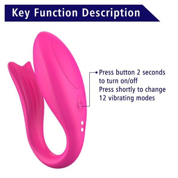Producto - Couple Vibrator - App Rose Fusion