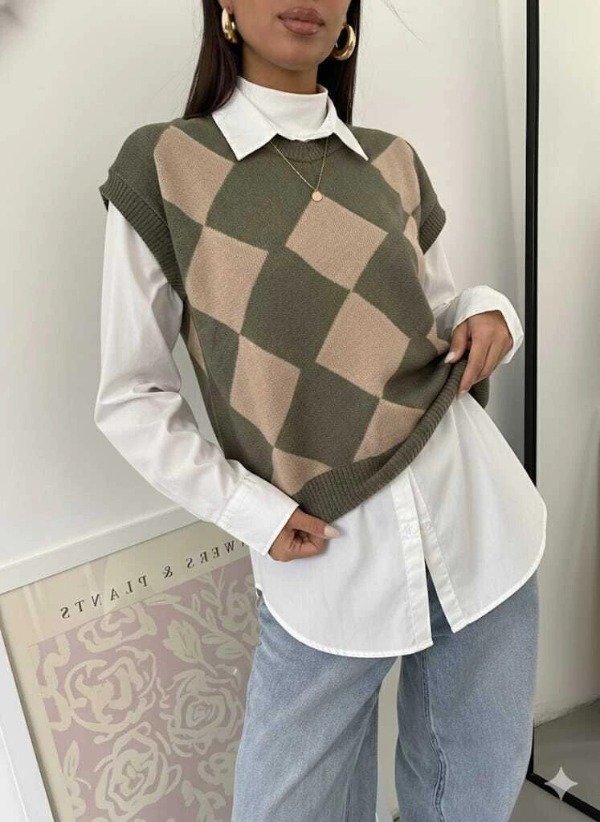 Producto - Chaleco rombos