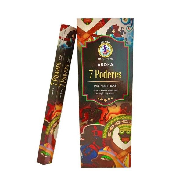 Producto - Sahumerios hexagonales Asoka 7 poderes x 6 unid.