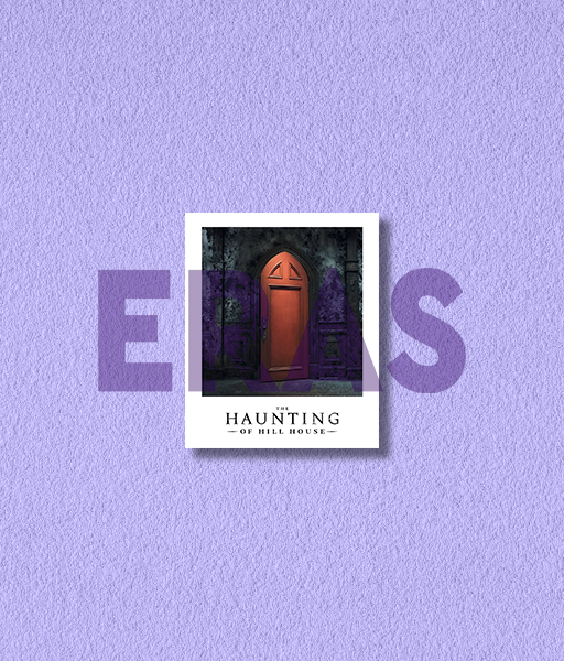 Producto - STICKERS UV - LA MALDICIÓN DE HILL HOUSE - MINI POLAROID PUERTA ROJA