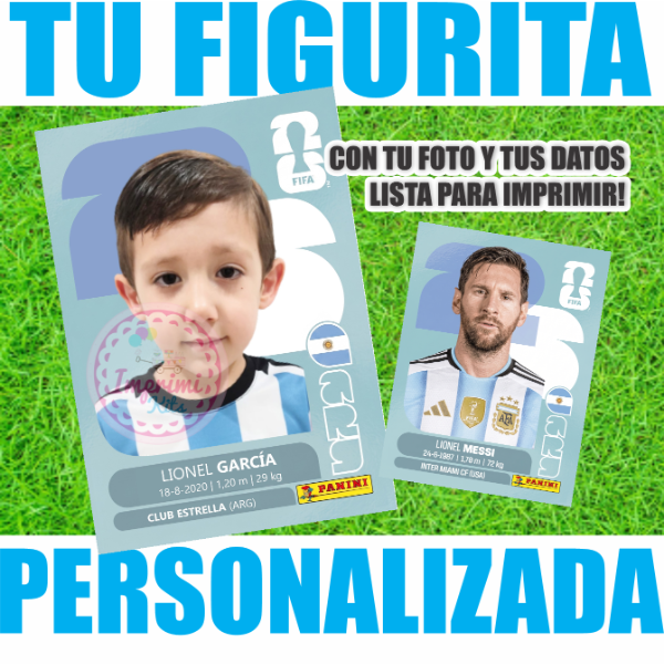Producto - Figurita Personalizada Mundial 2026 Argentina