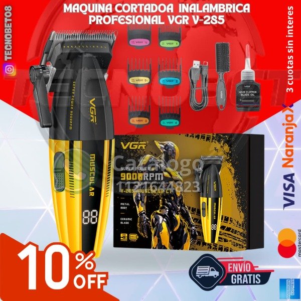Producto - CORTADORA DE PELO PROFESIONAL VGR V-285