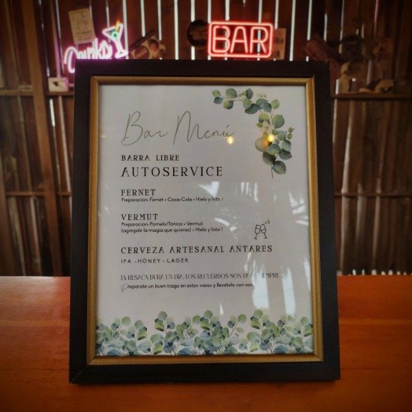 Producto - Menú Barra Cuadro