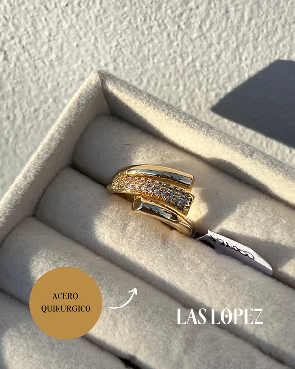 Producto - Anillo Reina Dorado Talle 17