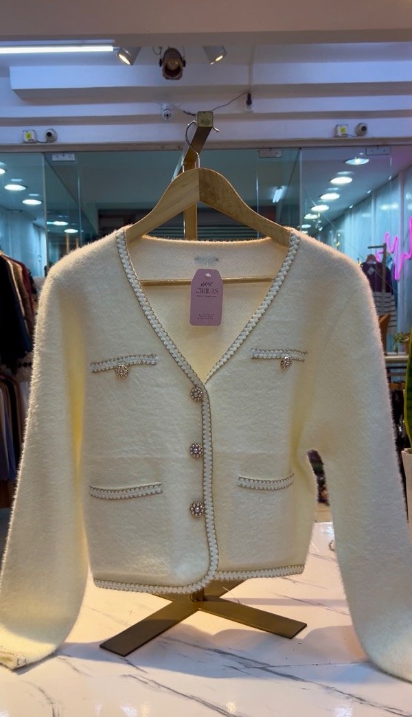 Producto - Saco importado de vestir DOLCE Blanco0573 - 4
