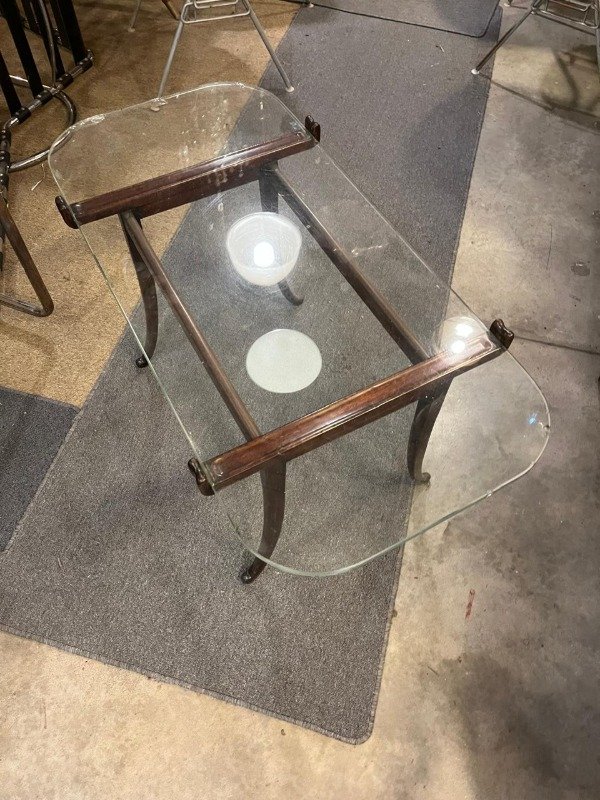 Producto - Mesa ratona de living con tapa de vidrio