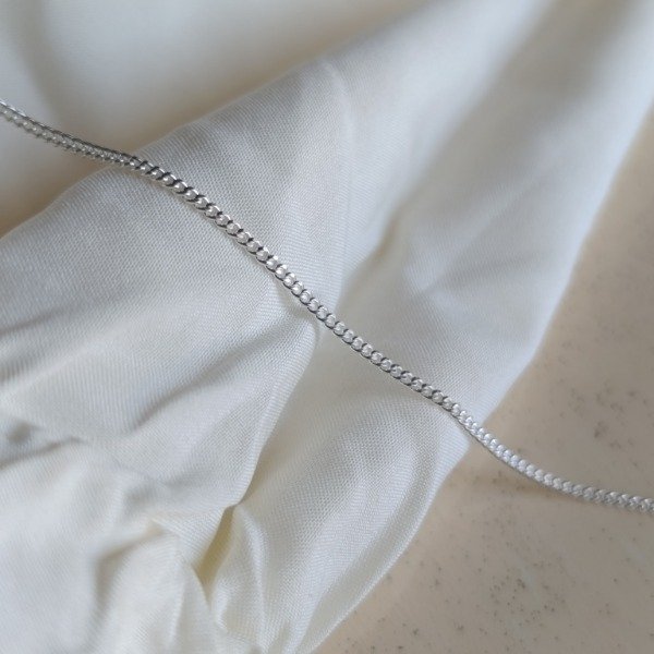 Producto - CADENA DE PLATA GRUMETA 1MM (45CM)