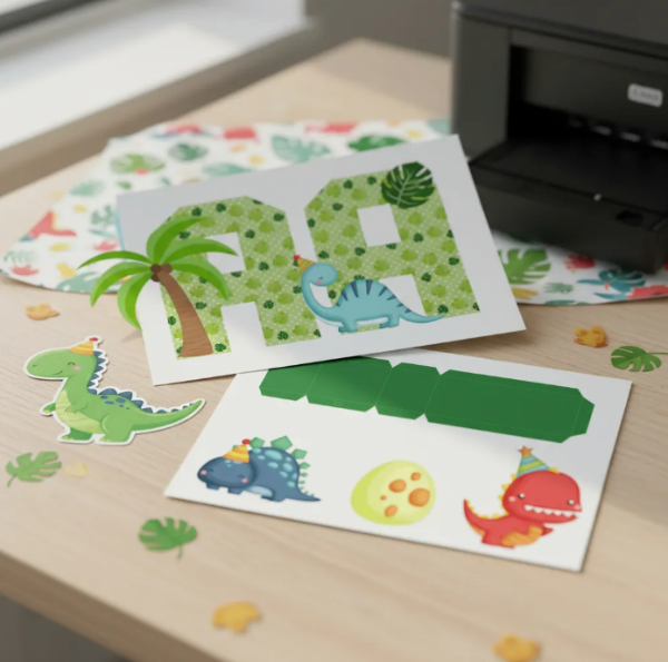 Producto - Kit Imprimible Dinosaurio Bebé Letras 3D Editable + PDF - 4