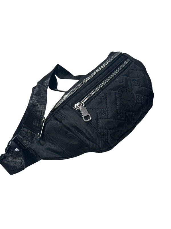 Producto - Riñonera negra doble bolsillo